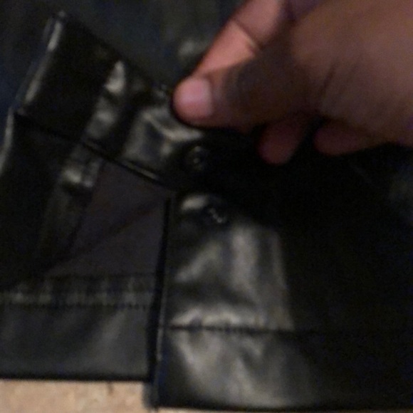 Leather Black Skirt - Picture 4 of 4